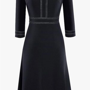 New Professional 3/4 sleeve Aline dress. Available in Black, Navy, or Red.